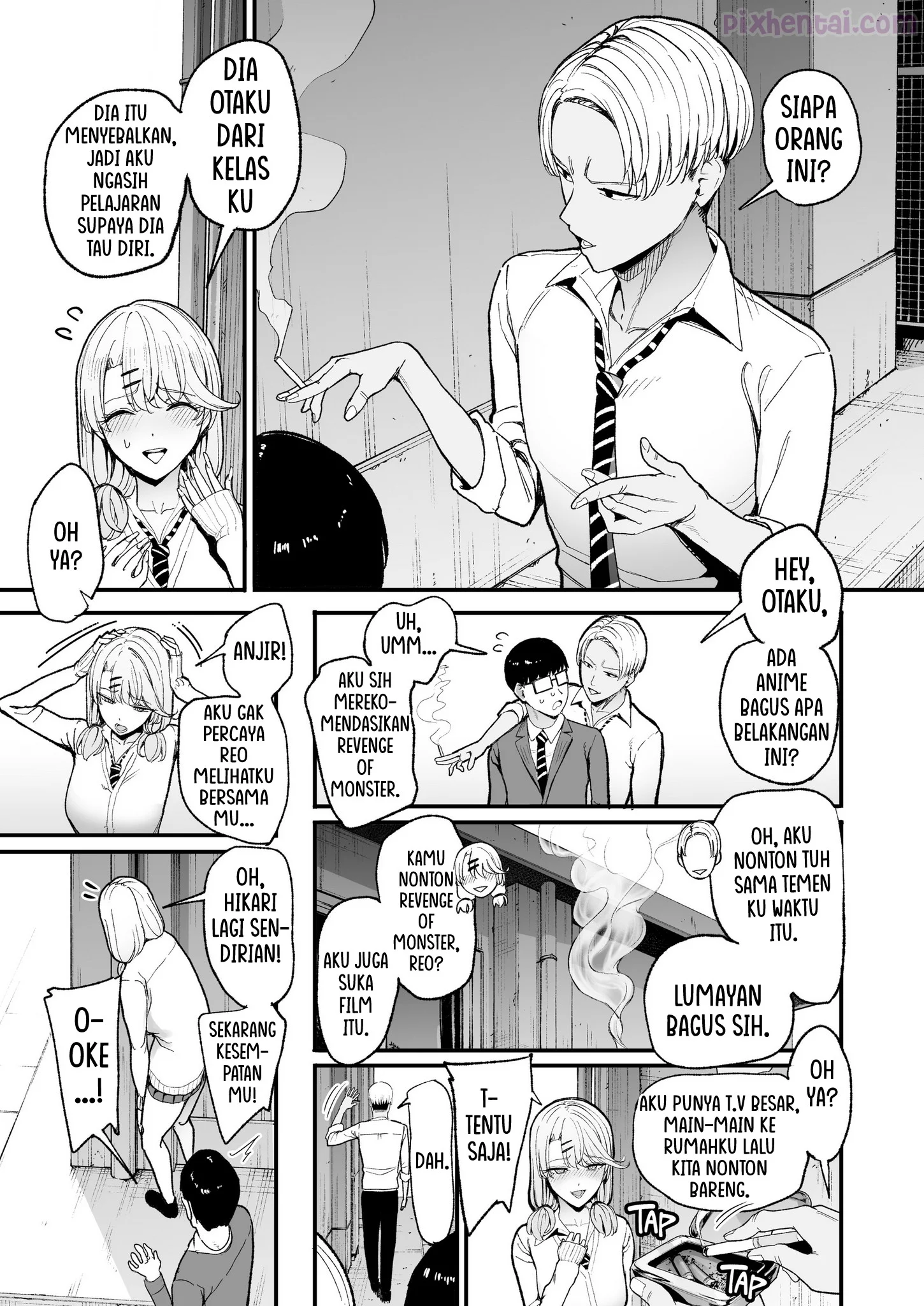 Komik hentai xxx manga sex bokep The Gyaru I Hang Out with Lets Me Use Her Pussy 5 page 9